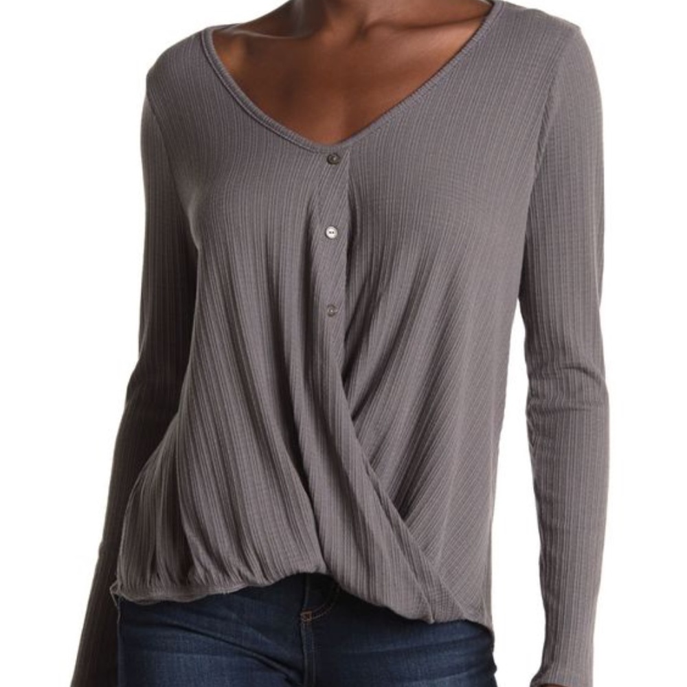 White Willow Lightweight Ribbed Texture Top - NWT